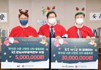 수원시, kt wiz와 함께하는 사랑의 산타...취약계층 100가구 등 물품 후원