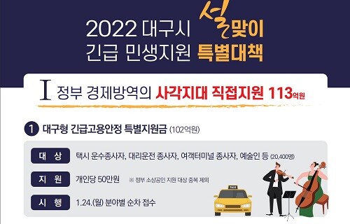 대구시가 설을 앞두고 긴급 민생지원 특별대책에 나섰다. (사진=대구시 제공)