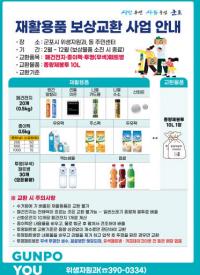 군포시, 올해 재활용품 보상교환 2월부터 실시