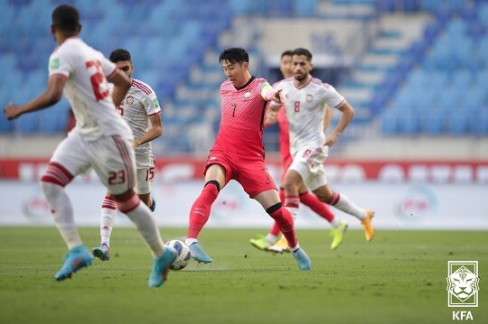 축구 국가대표팀이 UAE에 패하며 최종예선 첫 패배를 안았다. 사진=KFA