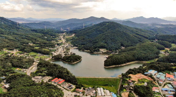 고모호수 전경. 사진=포천시 제공