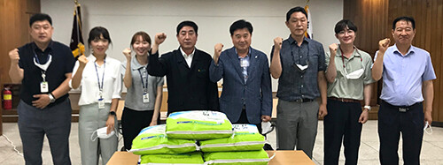 경북농협 검사국이 쌀 소비촉진을 위해 이달부터 종합감사 기간 중, '쌀과 함께하는 소통마당'을 운영하기로 했다. 사진=경북농협 검사국 제공