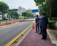 하은호 군포시장, 상수도관 파손 사고 현장 찾아 직접 사고 수습 지휘
