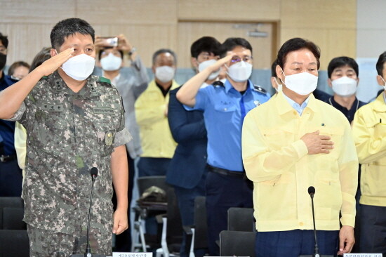 통합방위협의회 개최 모습. 사진=경남도 제공