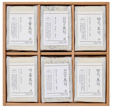 신세계 ‘발효:곳간’ 블렌딩 쌀 3종 세트. 사진=신세계 센텀시티 제공