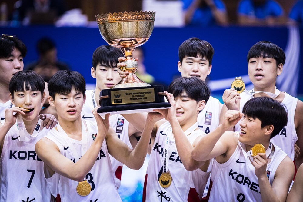 남자농구 U-18 대표팀이 22년만에 아시아 정상에 올랐다. 사진=FIBA 홈페이지