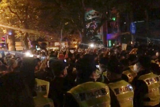 중국 곳곳에서 벌어지고 있는 ‘제로 코로나’ 정책 반대 시위 영상들이 소셜미디어를 통해 공개됐다. 사진=연합뉴스