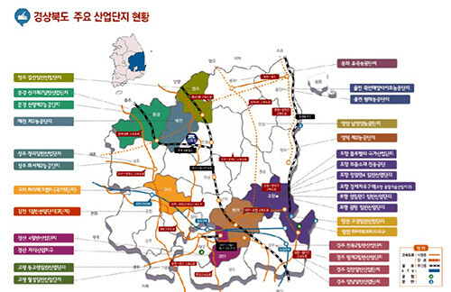 경북도 주요산업단지 현황. 사진=경북도 제공
