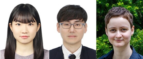 왼쪽부터 김정언 씨, 김주영 교수, 안나 클린코바 교수. 사진=경상국립대 제공
