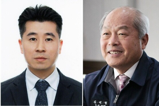 왼쪽부터 ㈜아이피캠프 석욱민 대표이사, 빅스스프링트리 서정호 대표. 사진=경상국립대 제공