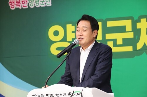 축사를 하는 김선교 국회의원. 사진=김현술 기자