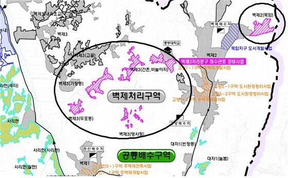 벽제3처리분구 분류식 오수관로 정비사업 위치도. 사진=고양특례시 제공