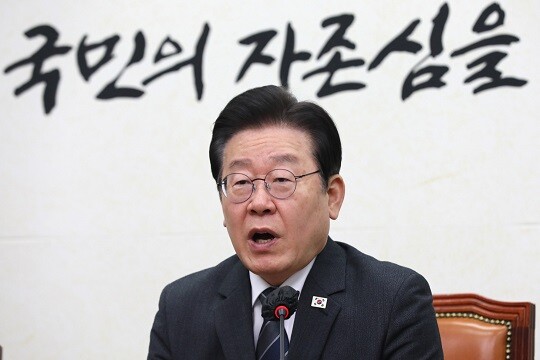 이재명 더불어민주당 대표가 발언하는 모습. 사진=박은숙 기자