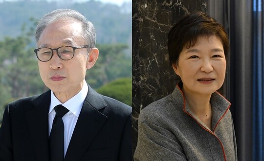이명박 전 대통령과 박근혜 전 대통령. 사진=일요신문DB·연합뉴스