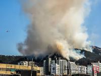 인왕산 화재…대응 2단계 발령 이후 인근 주민은 대피