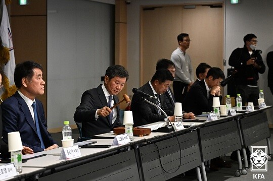 하태경 의원이 축구협회의 사면 대상 명단 100명을 입수해 공개했다. 사진=KFA 제공