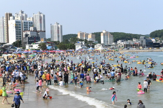 일광해수욕장 전경. 사진=기장군 제공