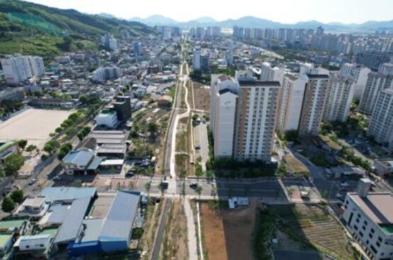 진영읍 하모니숲 전경. 사진=김해시 제공