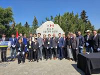 서태원 가평군수, 캐나다서 개최된 가평전투승전비 제막식 참석