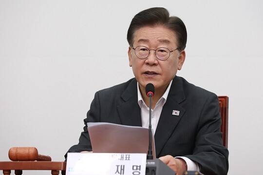 이재명 대표가 31일 국회에서 열린 최고위원회의에서 발언하고 있다. 사진=박은숙 기자