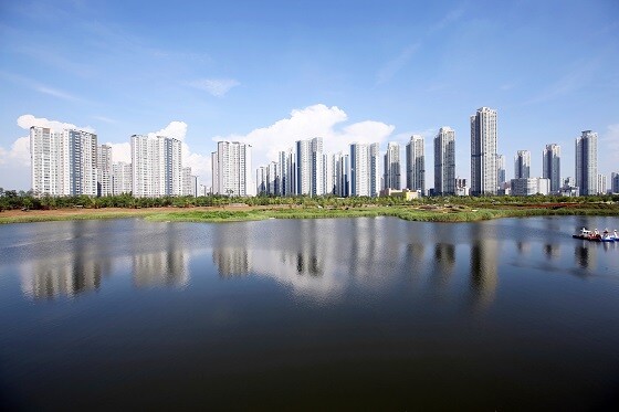 청라국제도시 전경. 사진=인천경제자유구역청 제공