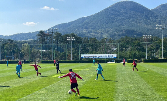 대선주조배 축구대회 장면. 사진=대선주조 제공