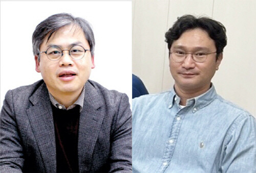 왼쪽부터 서동철 교수, ㈜케이아그로 김명훈 대표이사. 사진=경상국립대 제공