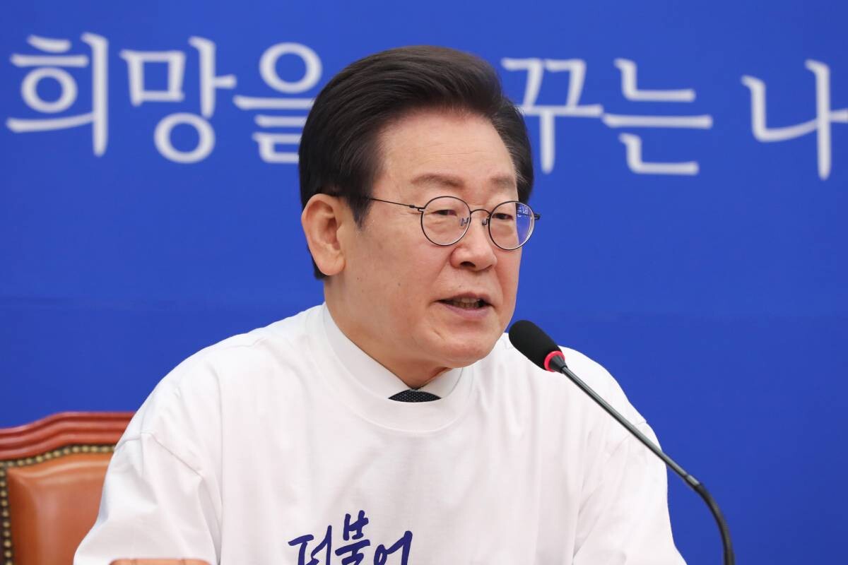 이재명 대표가 24일 오전 국회에서 열린 최고위원회의에서 발언하고 있다. 사진=박은숙 기자