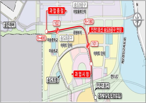 ※ 본 노선도는 검토노선으로 향후 기본계획 시 변경될 수 있음. 사진=인천시 제공