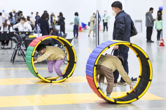 지난해 열린 수학체험행사 당시 모습. 사진=국립부산과학관 제공