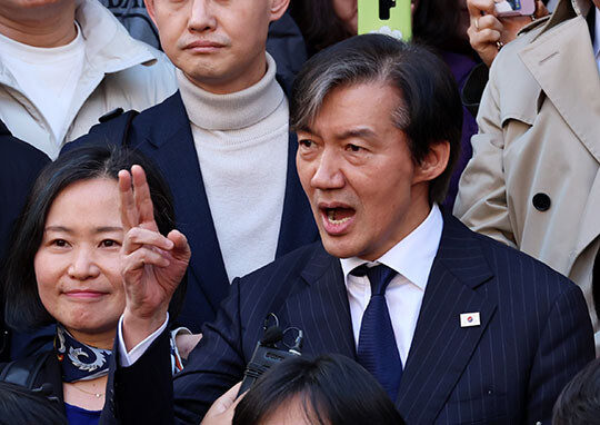 3월 14일 광주광역시 동구 충장로에서 발언하고 있는 조국 조국혁신당 대표. 사진=연합뉴스