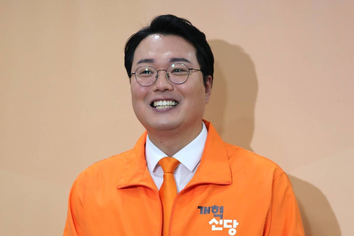 천하람 위원장이 기자회견을 통해 개혁신당 지지를 호소했다. 사진=박은숙 기자