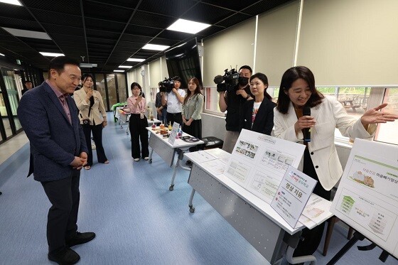 이천 허그(HUG) 공유학교 개소식에 참석한 임태희 경기도교육감. 사진=경기도교육청 제공