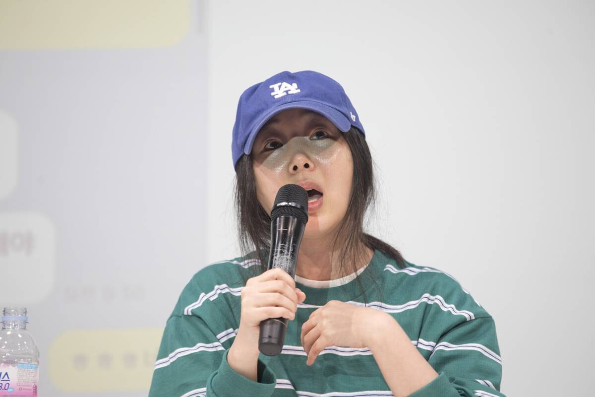 지난 4월 25일 오후 강남의 한 빌딩에서 민희진 어도어 대표가 하이브와의 갈등을 밝히기 위해 긴급 기자회견을 열었다. 사진=이종현 기자