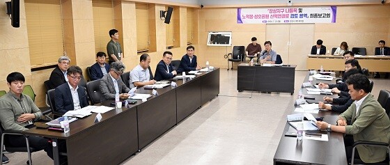 안산시가 7월 22일 장상지구 나들목 등 주요 공사에 대한 타당성 검토 용역 최종보고회를 갖고 있다. 사진=안산시 제공