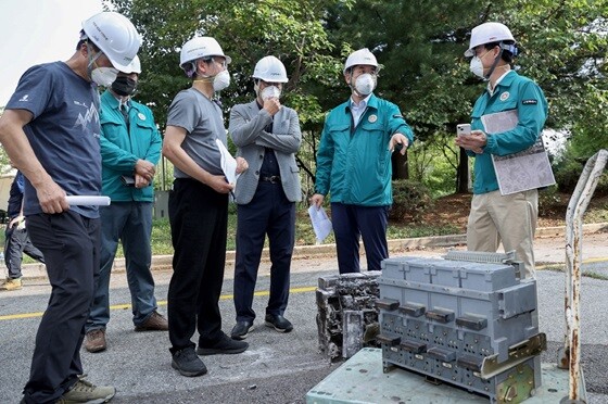 고양시 벽제수질복원센터 전기실 화재 현장. 사진=고양특례시 제공