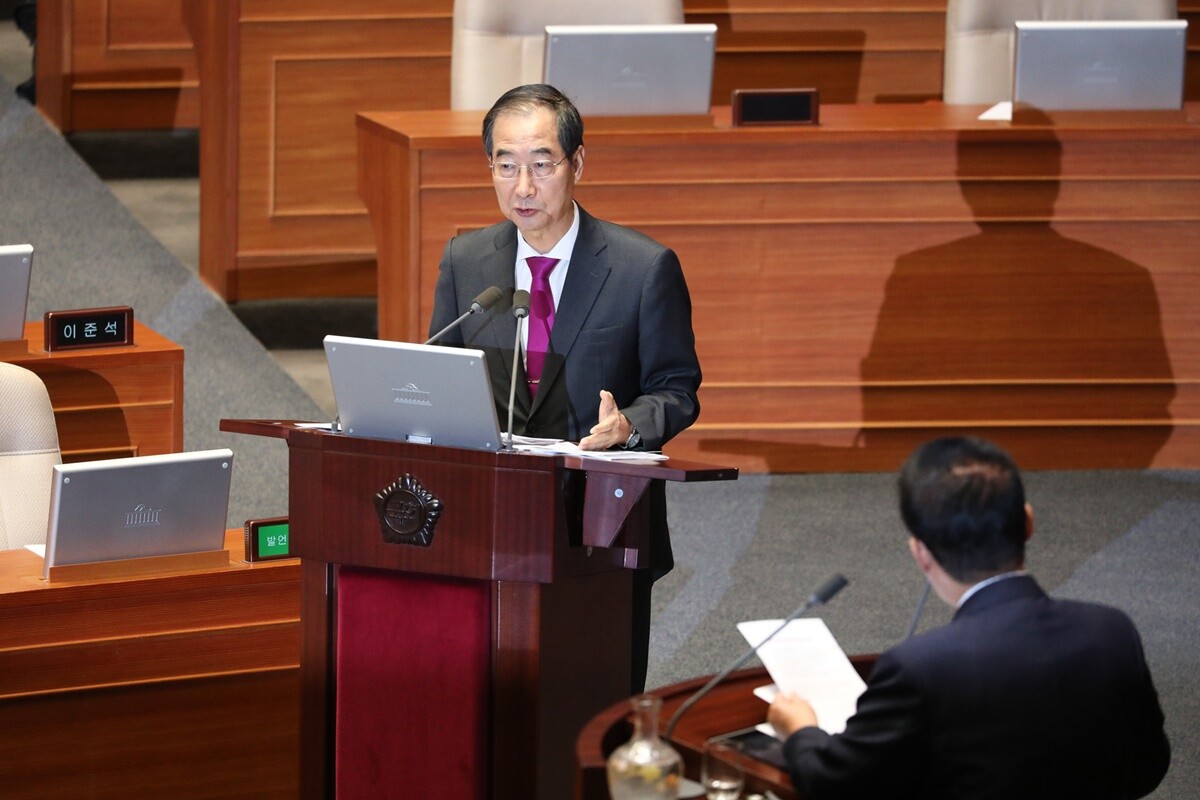 한덕수 국무총리. 사진=박은숙 기자