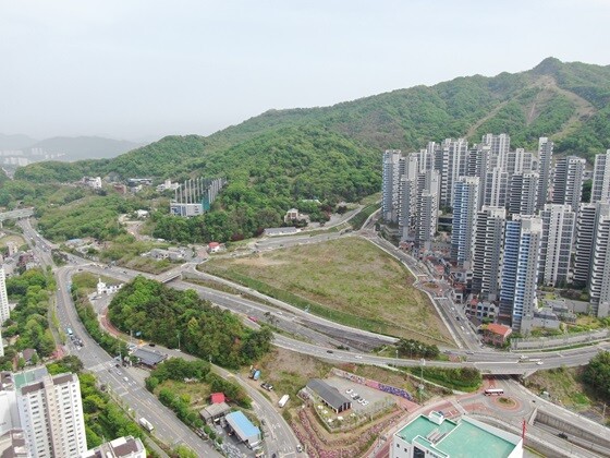 경기 동북부 공공의료원 설립 부지로 최종 선정된 남양주시 백봉지구 전경. 사진=남양주시 제공