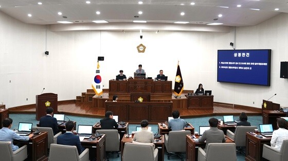 하남시의회는 12일 제334회 임시회 제2차 본회의를 열어 11일간의 회기를 마무리했다. 사진=하남시의회 제공