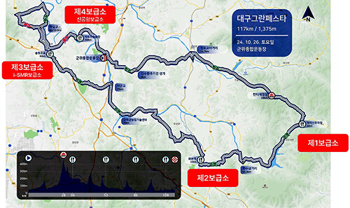 '2024 대구 그란페스타 대회' 코스. 사진=대구시 제공