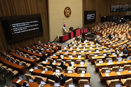 국회 본회의장. 사진=박은숙 기자