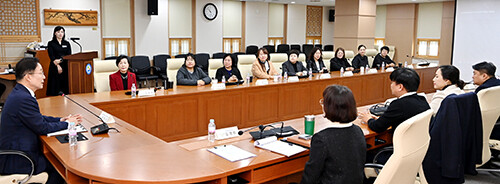 경북교육청 시군 학부모협의회장 소통간담회. 사진=경북교육청 제공