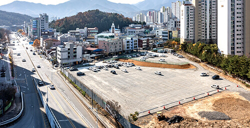 구미시청 제2주차장. 사진=구미시 제공