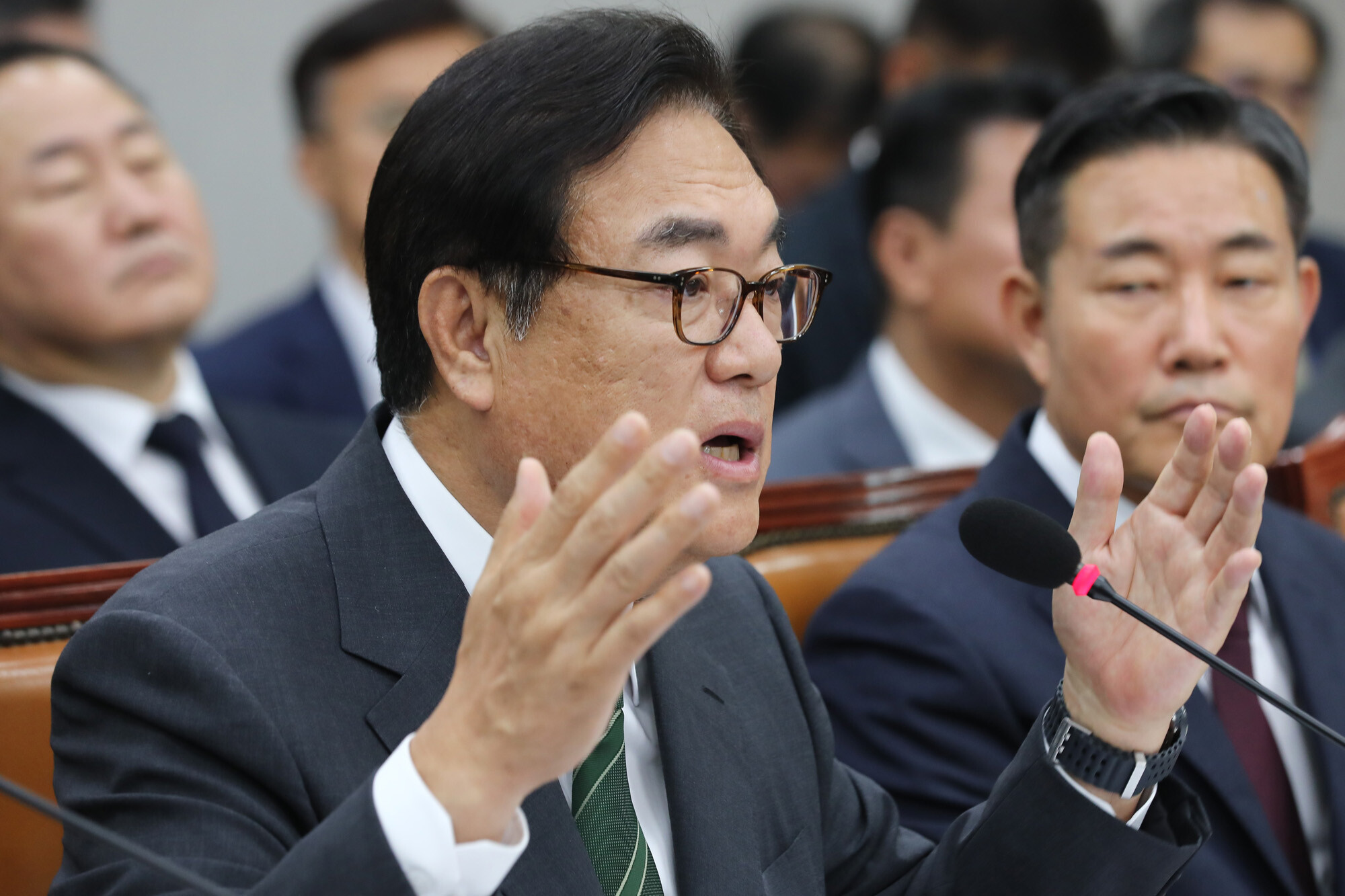 정진석 대통령 비서실장. 사진=박은숙 기자