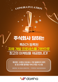 (주)담하, 광고 마케팅 프로세스 특허 출원