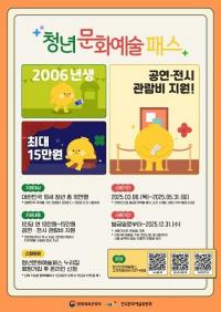광명시, 청년문화예술패스 사업 추진...만19세 청년에게 15만원 포인트 지원