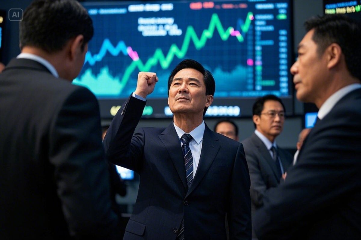 정치인 테마주로 묶여 주가가 급등한 기업의 대표들이 자신의 지분을 매도해 수익을 거두면서 투자자들의 비난이 거세지고 있다. 사진=무료 이미지 생성 AI ‘드리미나’