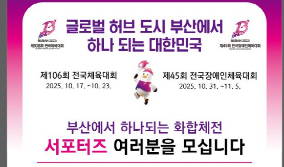 서포터즈 공개모집 안내문. 사진=기장군 제공