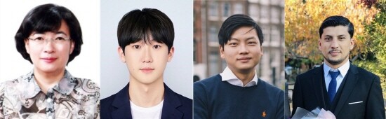 경상국립대학교 김명옥 교수, 박준성 박사, 최경환 박사, 리아즈 박사. 사진=경상국립대 제공