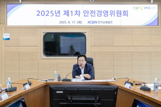 ‘2025년 제1차 안전경영위원회’ 장면. 사진=한국남동발전 제공